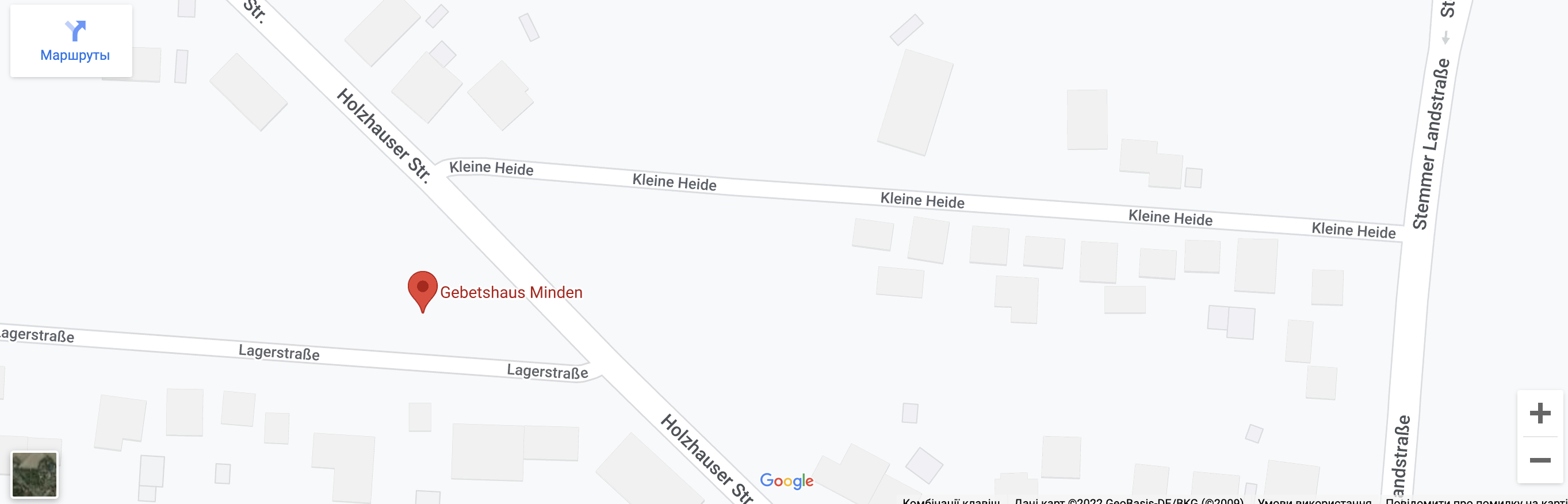 Karte Gebetshaus Minden